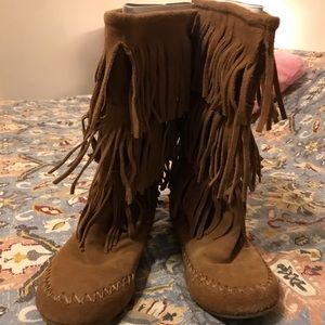 Moccasin Fringe Boots